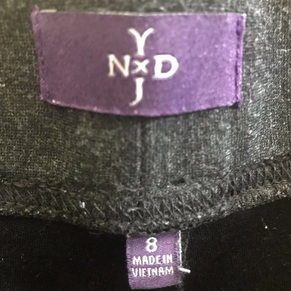 NYDJ Legging Tuxedo Black Grey Pant - Picture 4 of 6